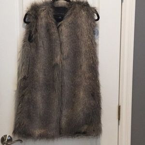 Faux fur vest